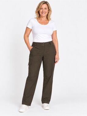 Foursome Ladies Golf Cargo Pants Colour Olive Green Size 14